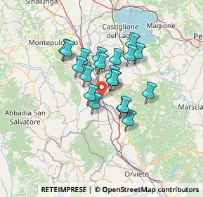 Mappa Via della Chiana, 06062 Città della Pieve PG, Italia (9.9855)