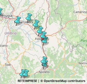Mappa Via Colle Scandolaro, 06034 Foligno PG, Italia (18.57182)