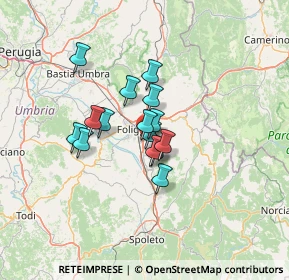 Mappa Via Colle Scandolaro, 06034 Foligno PG, Italia (9.104)