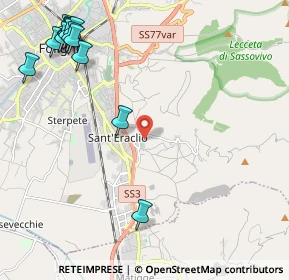 Mappa Via Colle Scandolaro, 06034 Foligno PG, Italia (3.08615)