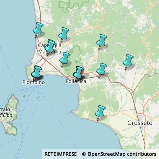 Mappa Via del Saldatore, 58022 Follonica GR, Italia (14.61529)