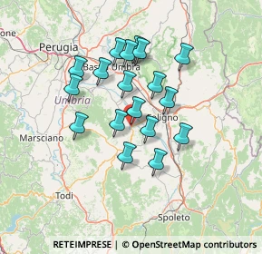 Mappa Corso Giacomo Matteotti Angolo, 06031 Bevagna PG, Italia (11.80556)