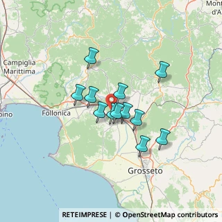 Mappa Località Poggio la Guardia, 58023 Roccastrada GR, Italia (10.29333)