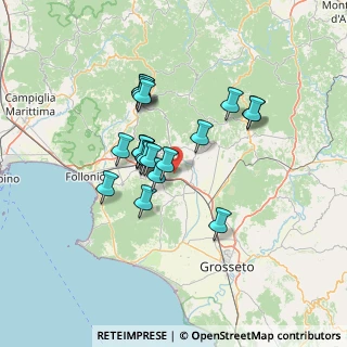 Mappa Località Poggio la Guardia, 58023 Roccastrada GR, Italia (11.1705)