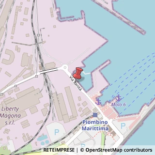 Mappa Via della Ferriera, 37, 57025 Piombino, Livorno (Toscana)