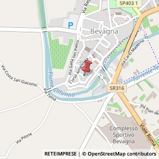 Mappa Piazza dell'Asilo, 5, 06031 Bevagna, Perugia (Umbria)