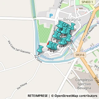 Mappa Via Santa Maria, 06031 Bevagna PG, Italia (0.168)