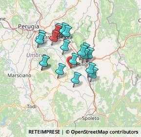 Mappa Via dell'Industria, 06031 Bevagna PG, Italia (10.67684)