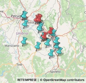 Mappa Via dell'Industria, 06031 Bevagna PG, Italia (11.26684)