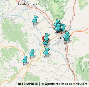 Mappa Via dell'Industria, 06031 Bevagna PG, Italia (6.04467)