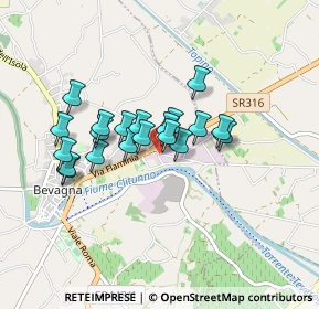 Mappa Via dell'Industria, 06031 Bevagna PG, Italia (0.691)