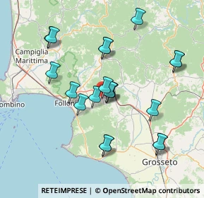 Mappa Piazza Giuseppe di Vittorio, 58023 Gavorrano GR, Italia (14.7535)