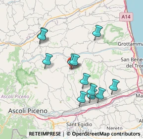 Mappa Via Antonio Gramsci, 63073 Offida AP, Italia (6.9825)