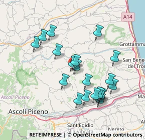 Mappa Via Antonio Gramsci, 63073 Offida AP, Italia (7.199)