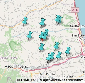 Mappa Via Antonio Gramsci, 63073 Offida AP, Italia (6.19438)