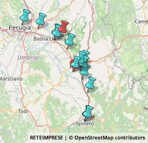 Mappa Via Perticani, 06034 Foligno PG, Italia (13.16714)