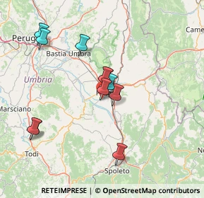 Mappa Via Perticani, 06034 Foligno PG, Italia (13.91091)