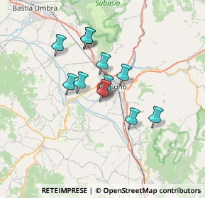 Mappa Via Perticani, 06034 Foligno PG, Italia (5.48636)