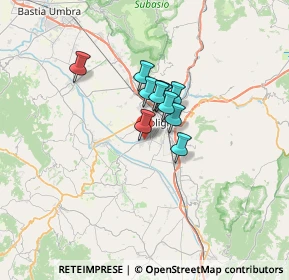 Mappa Via Perticani, 06034 Foligno PG, Italia (3.96273)