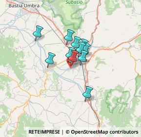 Mappa Via Perticani, 06034 Foligno PG, Italia (4.36818)