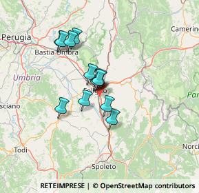 Mappa Via Niccolò Paganini, 06034 Foligno PG, Italia (10.06308)