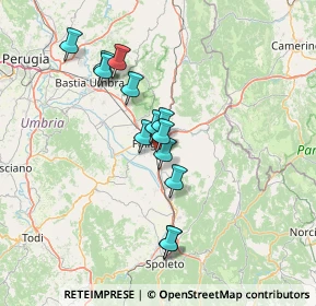 Mappa Via Niccolò Paganini, 06034 Foligno PG, Italia (12.19462)