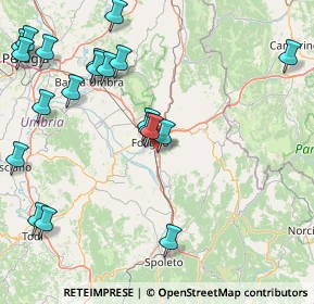 Mappa Via Niccolò Paganini, 06034 Foligno PG, Italia (21.4745)