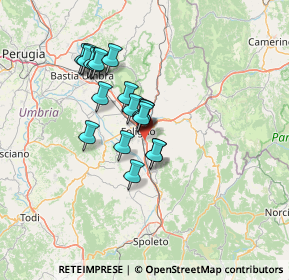 Mappa Via Niccolò Paganini, 06034 Foligno PG, Italia (11.20474)