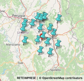 Mappa Via XXVIII Settembre, 06031 Bevagna PG, Italia (11.67056)