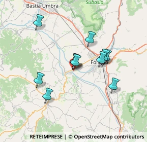 Mappa Via Cantagalli, 06031 Bevagna PG, Italia (6.02818)