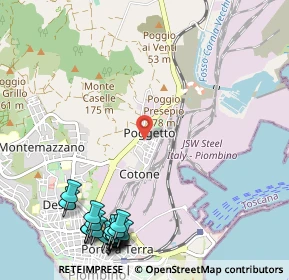 Mappa Viale Unità D'Italia, 57025 Piombino LI, Italia (1.614)