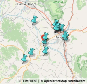 Mappa Vocabolo Fossa Renosa, 06031 Bevagna PG, Italia (6.012)