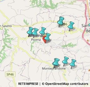 Mappa Via Giovanni Falcone, 63075 Acquaviva Picena AP, Italia (2.8745)