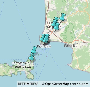 Mappa Via Montecaselli, 57025 Piombino LI, Italia (8.44455)