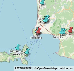 Mappa Via Montecaselli, 57025 Piombino LI, Italia (14.92417)