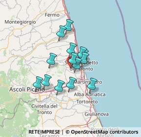 Mappa Via Giuseppe Mazzini, 63075 Acquaviva Picena AP, Italia (9.73429)