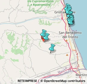 Mappa Via Giuseppe Mazzini, 63075 Acquaviva Picena AP, Italia (4.95786)