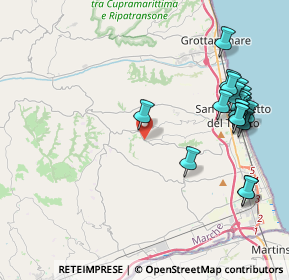 Mappa Via Giuseppe Mazzini, 63075 Acquaviva Picena AP, Italia (4.9525)