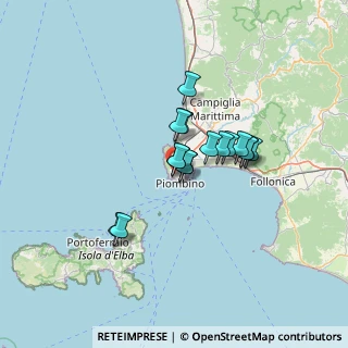 Mappa Viale Bachelet, 57025 Piombino LI, Italia (9.52875)