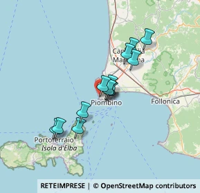 Mappa Via Alcide De Gasperi, 57025 Piombino LI, Italia (10.70385)