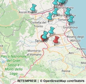 Mappa SS 80 Variante di Teramo, 64100 Teramo TE, Italia (18.67846)