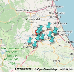 Mappa SS 80 Variante di Teramo, 64100 Teramo TE, Italia (9.25769)
