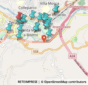 Mappa SS 80 Variante di Teramo, 64100 Teramo TE, Italia (1.046)