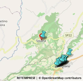 Mappa Via del Pretorio, 58017 Pitigliano GR, Italia (2.9145)