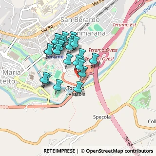 Mappa Via Acquaviva, 64100 Teramo TE, Italia (0.38214)