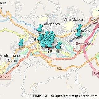 Mappa Via Stazio, 64100 Teramo TE, Italia (0.5585)