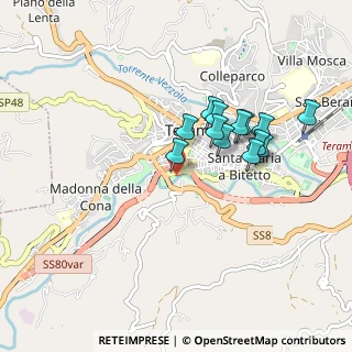 Mappa Via Conte Contin, 64100 Teramo TE, Italia (0.79615)
