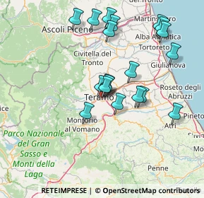 Mappa Via Ponte San Giovanni, 64100 Teramo TE, Italia (14.87158)