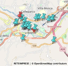 Mappa Via Ponte San Giovanni, 64100 Teramo TE, Italia (0.851)