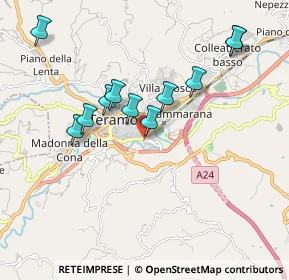 Mappa Via Ponte San Giovanni, 64100 Teramo TE, Italia (1.86182)